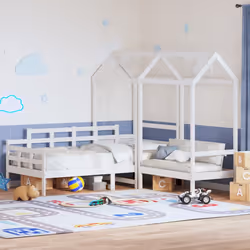 VidaXL 3282311 lettino per bambini Bianco Legno