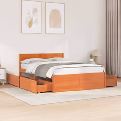 Aggiungete un tocco moderno alla vostra camera da letto con questo giroletto con i cassetti! Costituisce un complemento prati ...