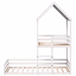 VidaXL 3282391 lettino per bambini Bianco Legno - Vista aggiuntiva 4