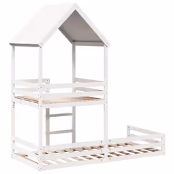 VidaXL 3282391 lettino per bambini Bianco Legno - Vista aggiuntiva 6