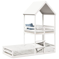 VidaXL 3282394 lettino per bambini Bianco Legno