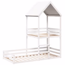 VidaXL 3282394 lettino per bambini Bianco Legno - Vista aggiuntiva 2