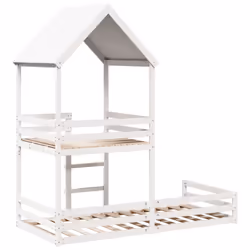 VidaXL 3282394 lettino per bambini Bianco Legno - Vista aggiuntiva 5
