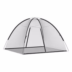 VidaXL 4010044 zanzariera da campeggio Zanzariera a piramide Nero - Vista aggiuntiva 4