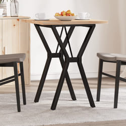 vidaXL Tavolo da Pranzo Telaio a Y 60x60x75,5 cm Legno Pino e Acciaio