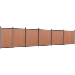 Vidaxl - Pannello di Recinzione Marrone 1045x186 cm in wpc