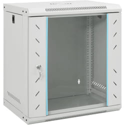 Armadietto di Rete a Parete 12U da 19 IP20 53x40x60 cm Vidaxl Grigio