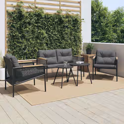 VidaXL 3283636 set mobili da esterno Antracite - Vista aggiuntiva 2