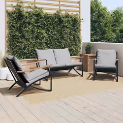 VidaXL 3283637 set mobili da esterno Grigio chiaro - Vista aggiuntiva 2