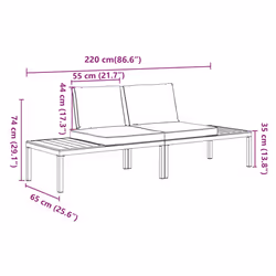 VidaXL 3283705 set mobili da esterno - Vista aggiuntiva 6