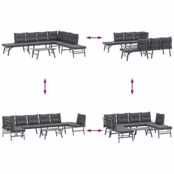 VidaXL 3283720 set mobili da esterno - Vista aggiuntiva 8
