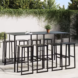 VidaXL 3283754 set mobili da esterno Nero - Vista aggiuntiva 2