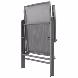 VidaXL 3283760 sedia da esterno Acciaio galvanizzato Antracite - Vista aggiuntiva 6