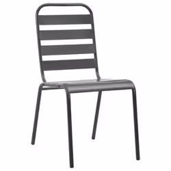 VidaXL 3283764 sedia da esterno Acciaio galvanizzato Antracite - Vista aggiuntiva 4