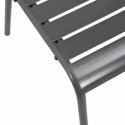 VidaXL 3283764 sedia da esterno Acciaio galvanizzato Antracite - Vista aggiuntiva 8