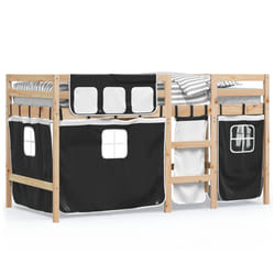 VidaXL 3283808 lettino per bambini Nero, Bianco Poliestere