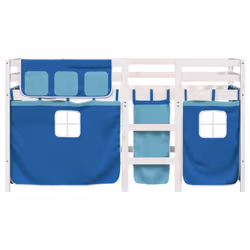 VidaXL 3283830 lettino per bambini Blu Poliestere - Vista aggiuntiva 4
