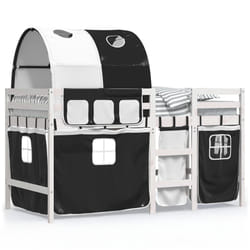 VidaXL 3283856 lettino per bambini Nero, Bianco Poliestere