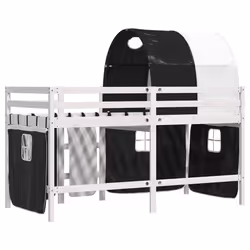 VidaXL 3283856 lettino per bambini Nero, Bianco Poliestere - Vista aggiuntiva 6