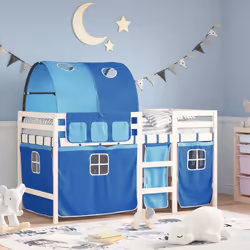VidaXL 3283857 lettino per bambini Blu Poliestere - Vista aggiuntiva 2