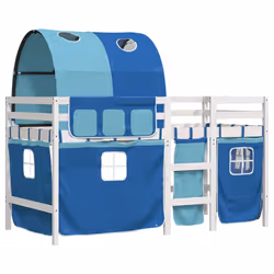 VidaXL 3283857 lettino per bambini Blu Poliestere - Vista aggiuntiva 3