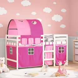VidaXL 3283858 lettino per bambini Rosa Poliestere - Vista aggiuntiva 2