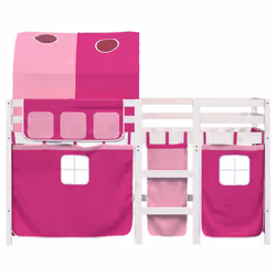 VidaXL 3283858 lettino per bambini Rosa Poliestere - Vista aggiuntiva 4