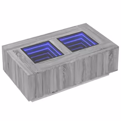 vidaXL Tavolino da Salotto con LED Infinity Rovere Sonoma 116x69x40 cm - Vista aggiuntiva 3