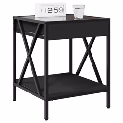 VidaXL 3284096 comodino Nero - Vista aggiuntiva 5