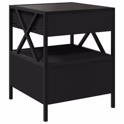 VidaXL 3284101 comodino Nero - Vista aggiuntiva 8