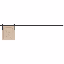 Questo kit per ante scorrevoli consente di aprire o chiudere l'armadio in modo silenzioso e senza sforzo. Materiale durevole: ...