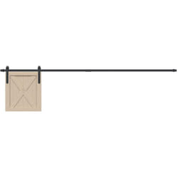 Kit Anta Scorrevole Armadio in Acciaio al Carbonio 113 cm - Vidaxl