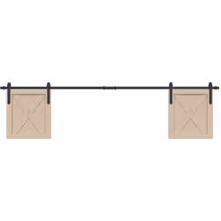 Questo kit per ante scorrevoli consente di aprire o chiudere l'armadio in modo silenzioso e senza sforzo. Materiale durevole: ...