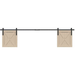 Kit Anta Scorrevole Armadio in Acciaio al Carbonio 113 cm - Vidaxl