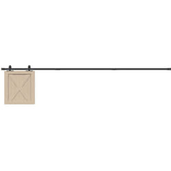 Kit Anta Scorrevole Armadio in Acciaio al Carbonio 244 cm Vidaxl 6665