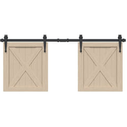 Kit Anta Scorrevole per Armadio 122 cm in Acciaio al Carbonio - Vidaxl