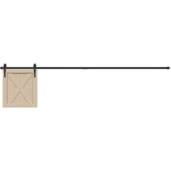 Kit Anta Scorrevole Armadio in Acciaio al Carbonio 113 cm Vidaxl 2689