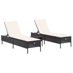 VidaXL 3284263, Salone, Seduta imbottita, Rattan sintetico, Acciaio, Crema, Bianco, 110 kg, 350 mm
