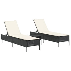 VidaXL 3284263 sedia da esterno Salone Seduta imbottita Rattan sintetico, Acciaio Crema, Bianco