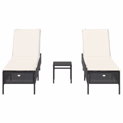 VidaXL 3284263 sedia da esterno Salone Seduta imbottita Rattan sintetico, Acciaio Crema, Bianco