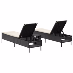 VidaXL 3284263 sedia da esterno Salone Seduta imbottita Rattan sintetico, Acciaio Crema, Bianco - Vista aggiuntiva 5