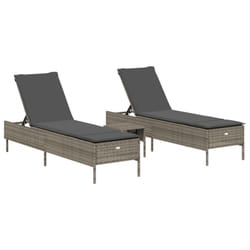 VidaXL 3284265 sedia da esterno Resina, Acciaio Grigio scuro