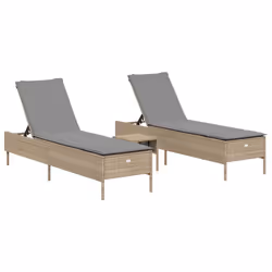 VidaXL 3284266, Salone, Seduta imbottita, Rattan sintetico, Acciaio, Grigio, 110 kg, 350 mm