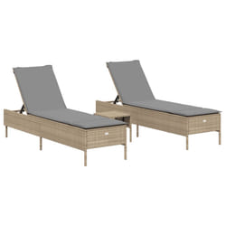 VidaXL 3284266 sedia da esterno Salone Seduta imbottita Rattan sintetico, Acciaio Grigio