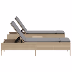 VidaXL 3284266 sedia da esterno Salone Seduta imbottita Rattan sintetico, Acciaio Grigio - Vista aggiuntiva 4