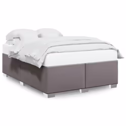 vidaXL Giroletto Grigio 140x190 cm in Similpelle - Vista aggiuntiva 2