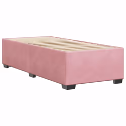 vidaXL Giroletto Rosa 90x190 cm in Velluto - Vista aggiuntiva 3