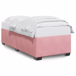 vidaXL Giroletto Rosa 90x200 cm in Velluto - Vista aggiuntiva 2