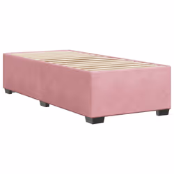 vidaXL Giroletto Rosa 90x200 cm in Velluto - Vista aggiuntiva 3