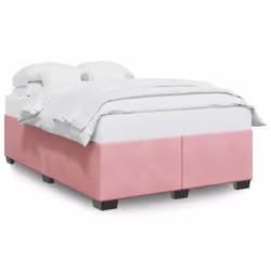 vidaXL Giroletto Rosa 140x190 cm in Velluto - Vista aggiuntiva 2